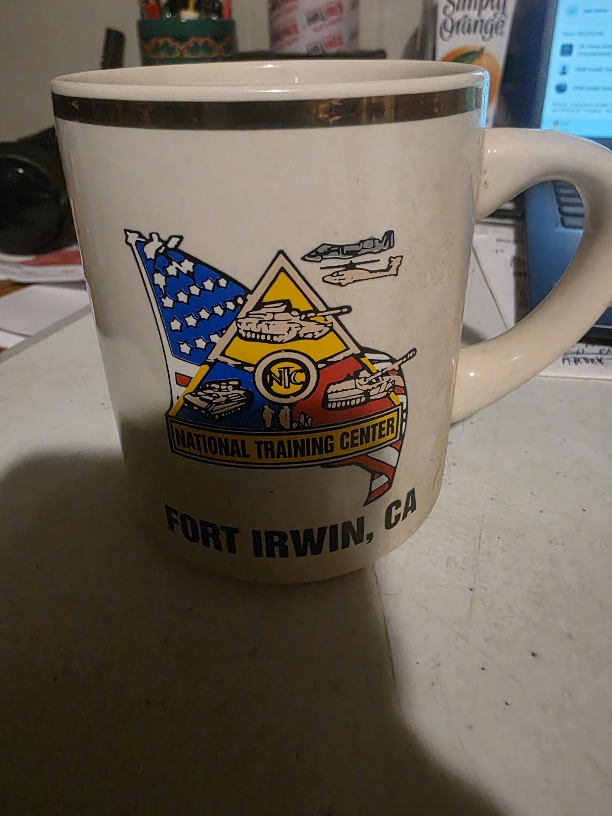 Zippo Lighter US ARMY National Training Center (NTC) and Coffee Mug