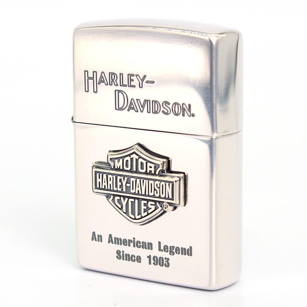 Zippo lighter CASE ONLY Classic JP Harley Davidson Logo Emblem SI HDP-09