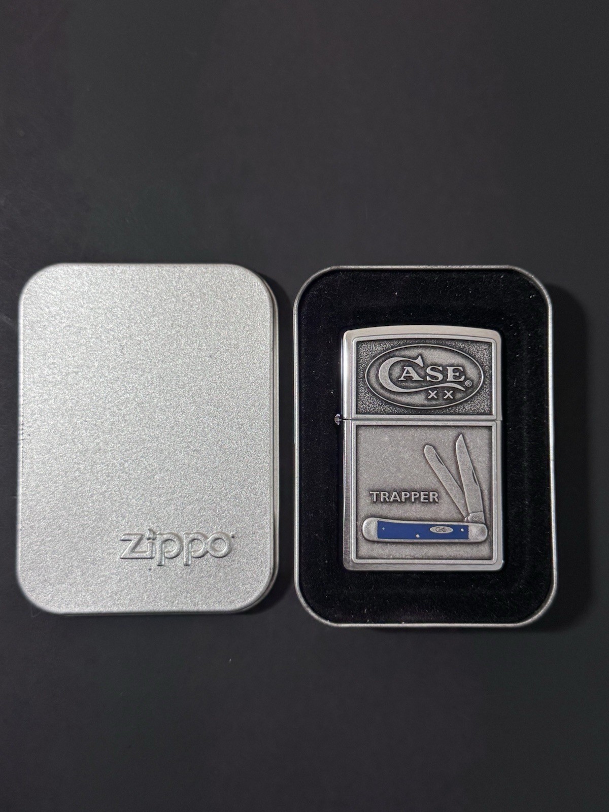 Zippo Case XX Knife Trapper Emblem 53/250 Limited Edition Lighter
