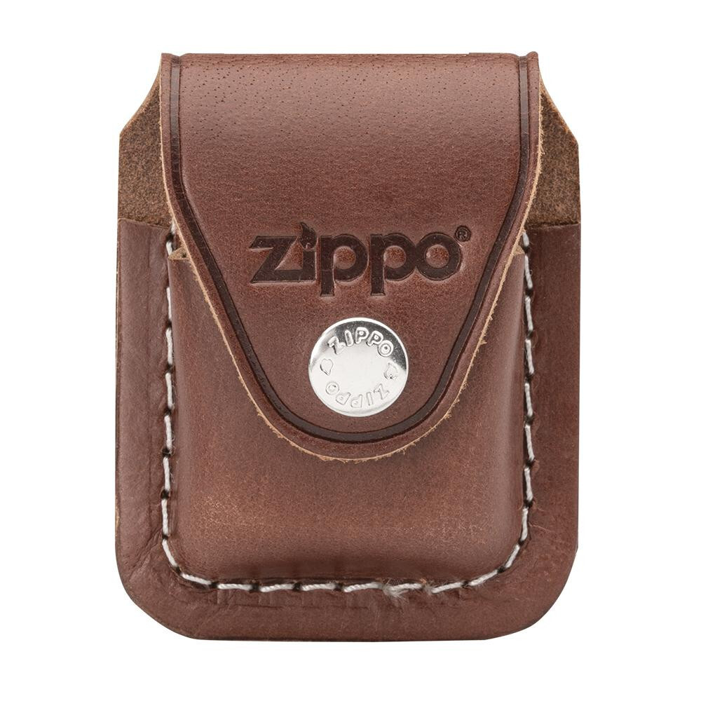 Zippo – Brown Lighter Pouch with Clip – LPCB
