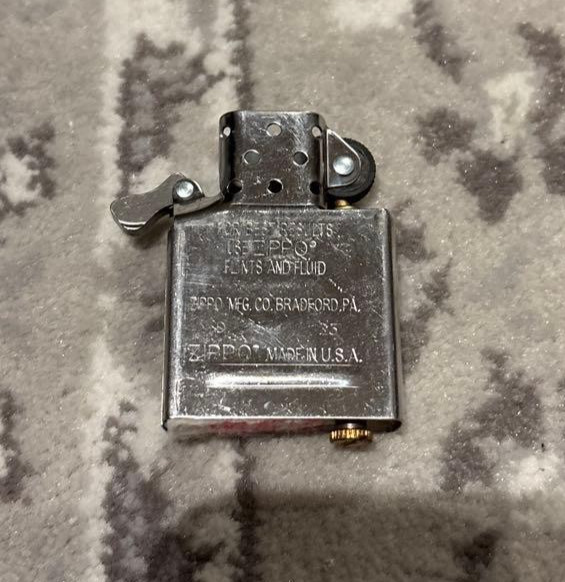 Vivienne Westwood ZIPPO UNION JACK Orb Logo Oil Lighter Red No Box w/Pouch