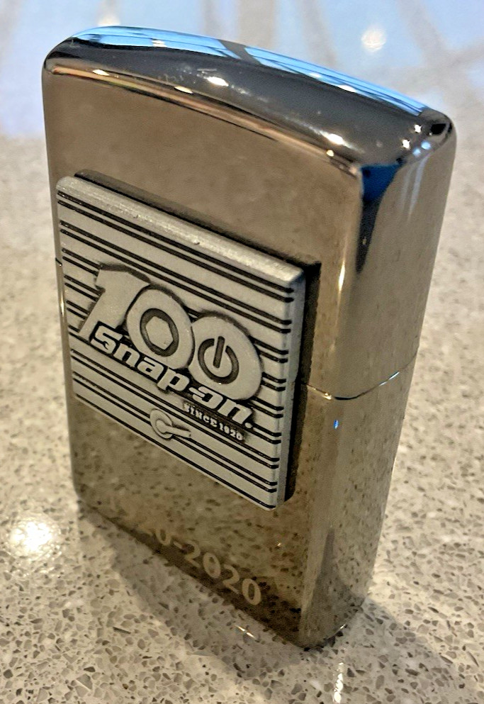 Brand New 2019 ZIPPO Lighter SNAP ON ANNIVERSARY 100 Years (1920-2020) Black Ice