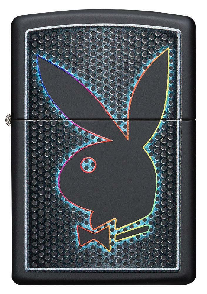 Zippo Playboy Lighter Black Matt