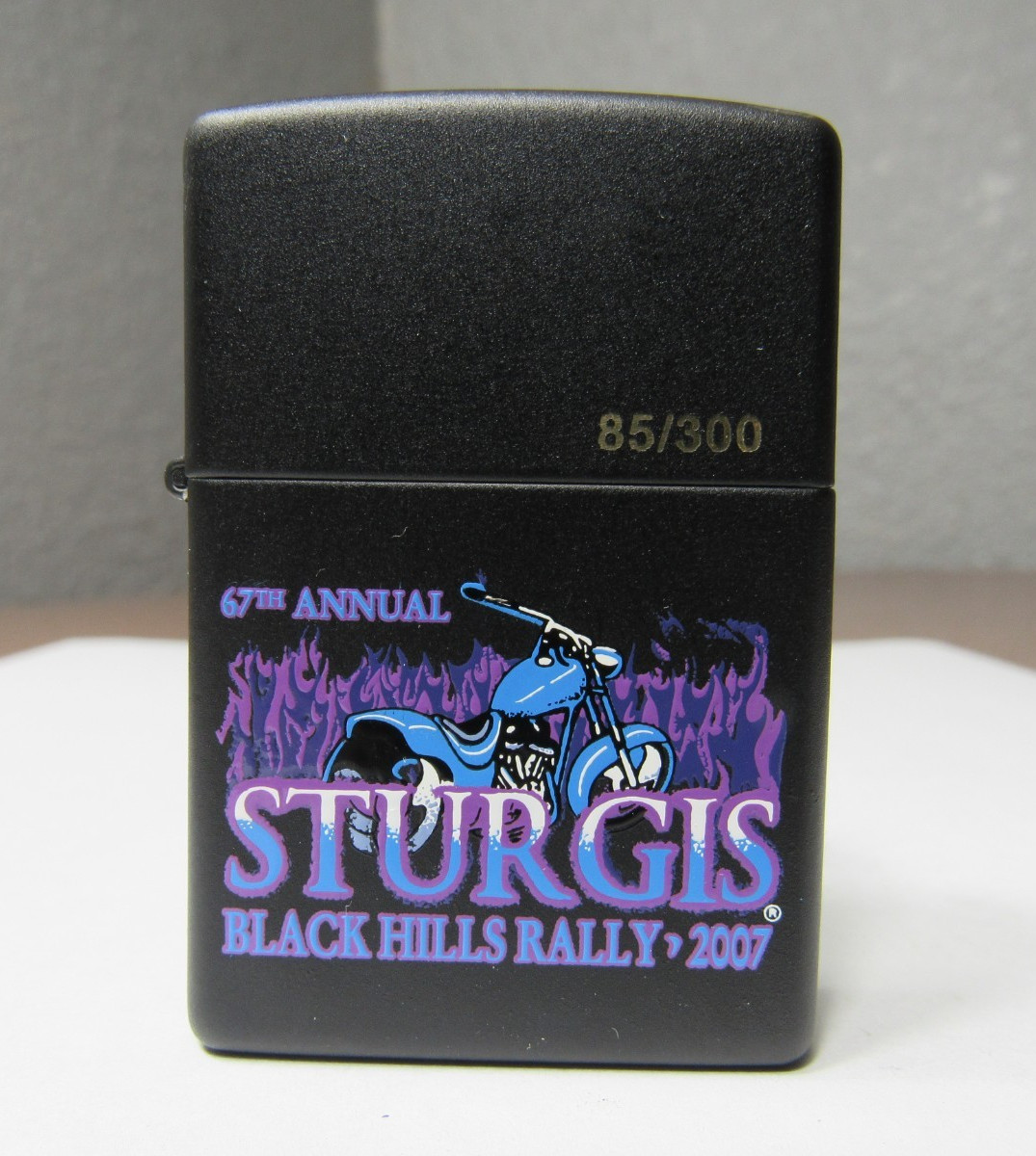 2007 Official Sturgis Black Hills Motor Rally #85/300 Zippo Lighter Limited