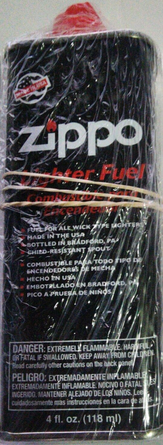 3X4 Zippo Gift Set – 12 Fl.oz Fluid Fuel & 3 Wick Card & 3 Flint Card (3 Flint)