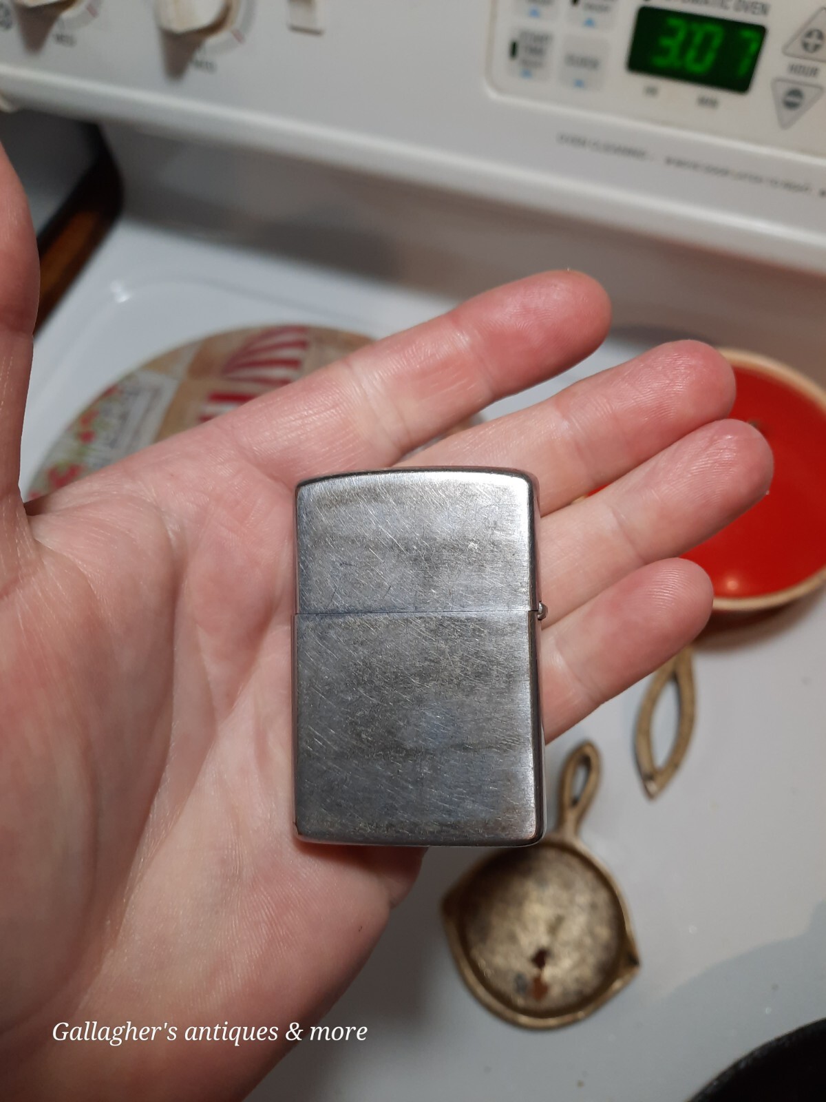 Vintage Advertising Zippo Lighter Pat 2517191 Cross Cotton Mills Co. Marion NC