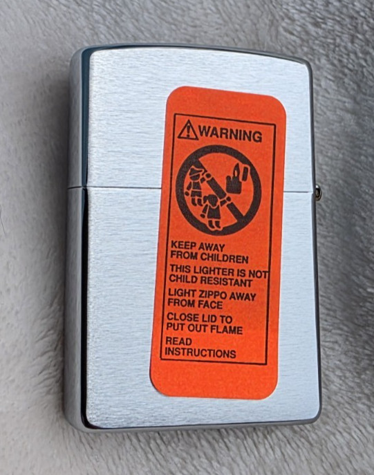 Zippo Lighter 2001 Gift Kit: Buffalo Arrowhead Lighter, Fluid and Flints, New