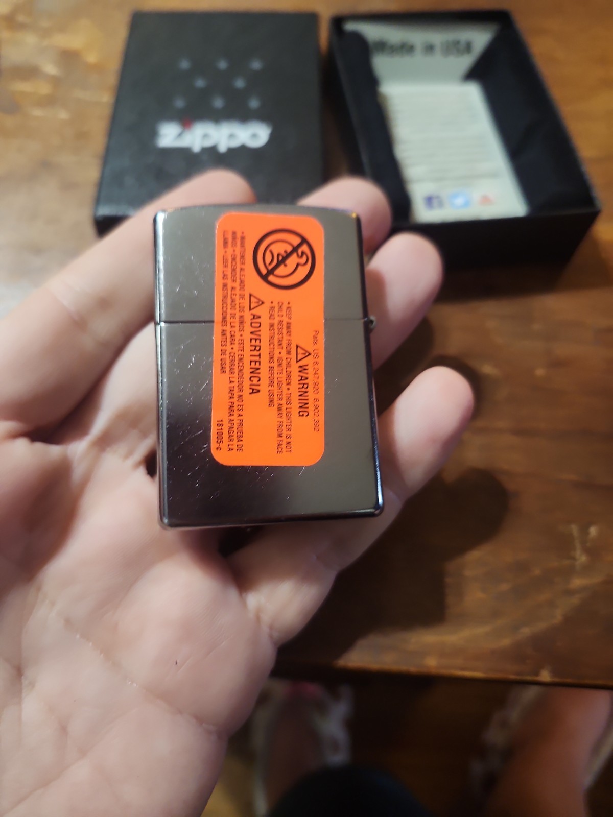 2015 Zippo Silver Plain New