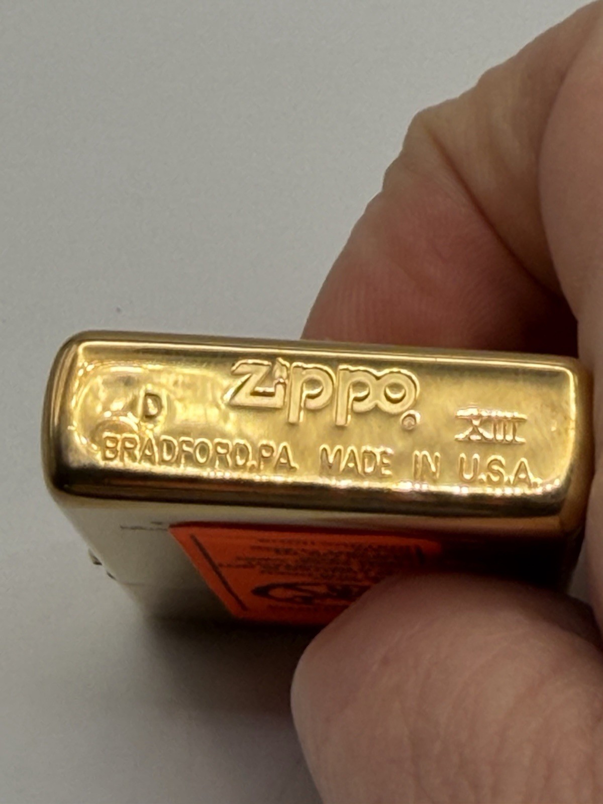 Vintage 1997 France World Cup 98 Soccer Medal HP Brass Zippo Lighter New