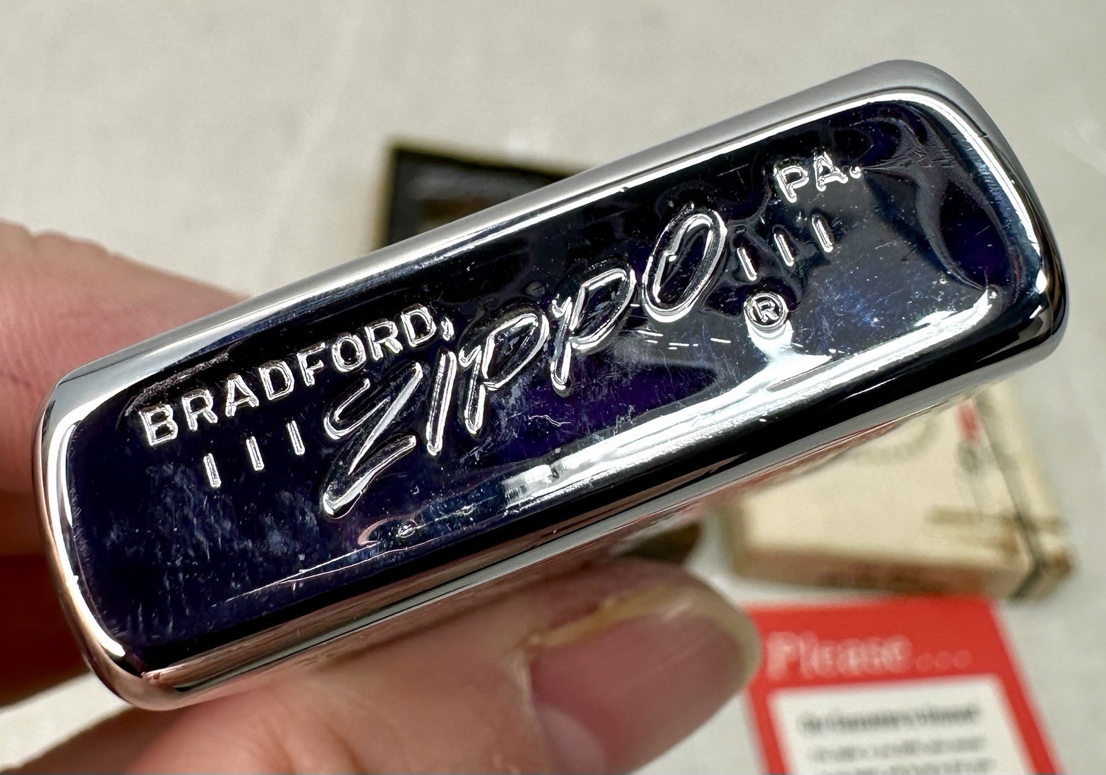 Zippo Lighter No. 200 Brush Finish 1969 Moon Landing