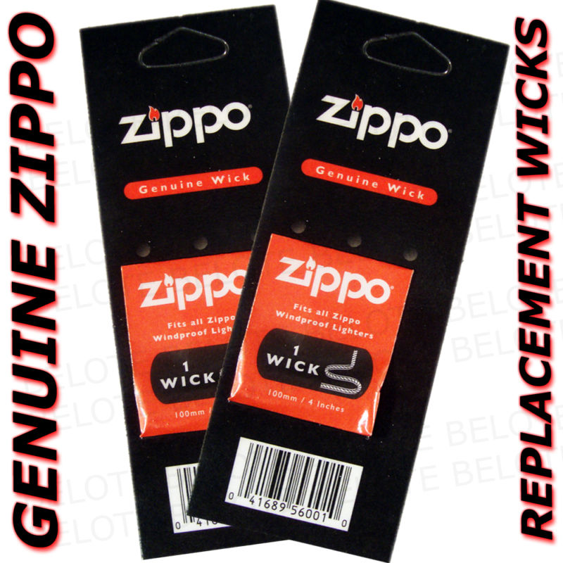 Zippo Genuine Replacement Wick 2 Pack Wicks 2425 NEW USA FREE SHIPPING