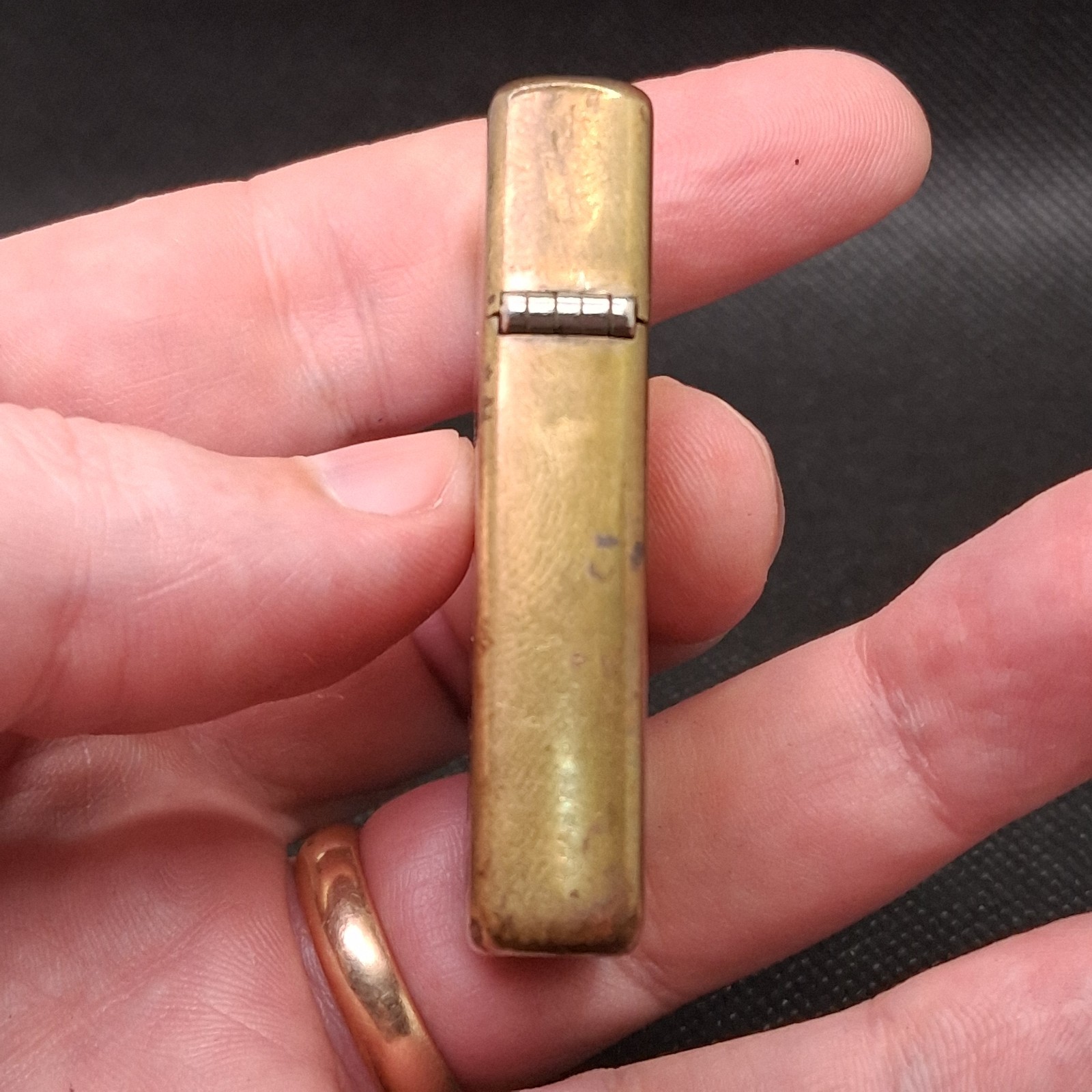 Zippo Solid Brass Lighter 1932-1989 Bradford, PA Collectible „ROGER“ Engraved