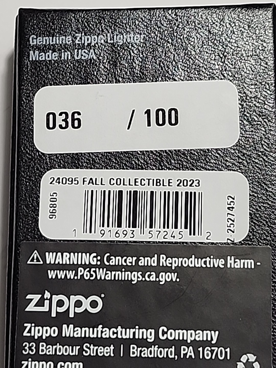 Read Des- Rare 36/100 2023 Fall Harvest Fest Zippo/Case Museum Exclusive Lighter