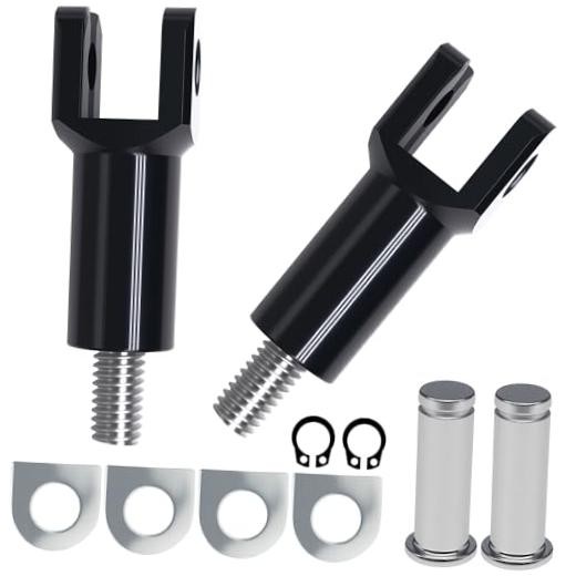 Passenger Foot Peg Supports Mounts Clevis Kit Compatible With Harley black