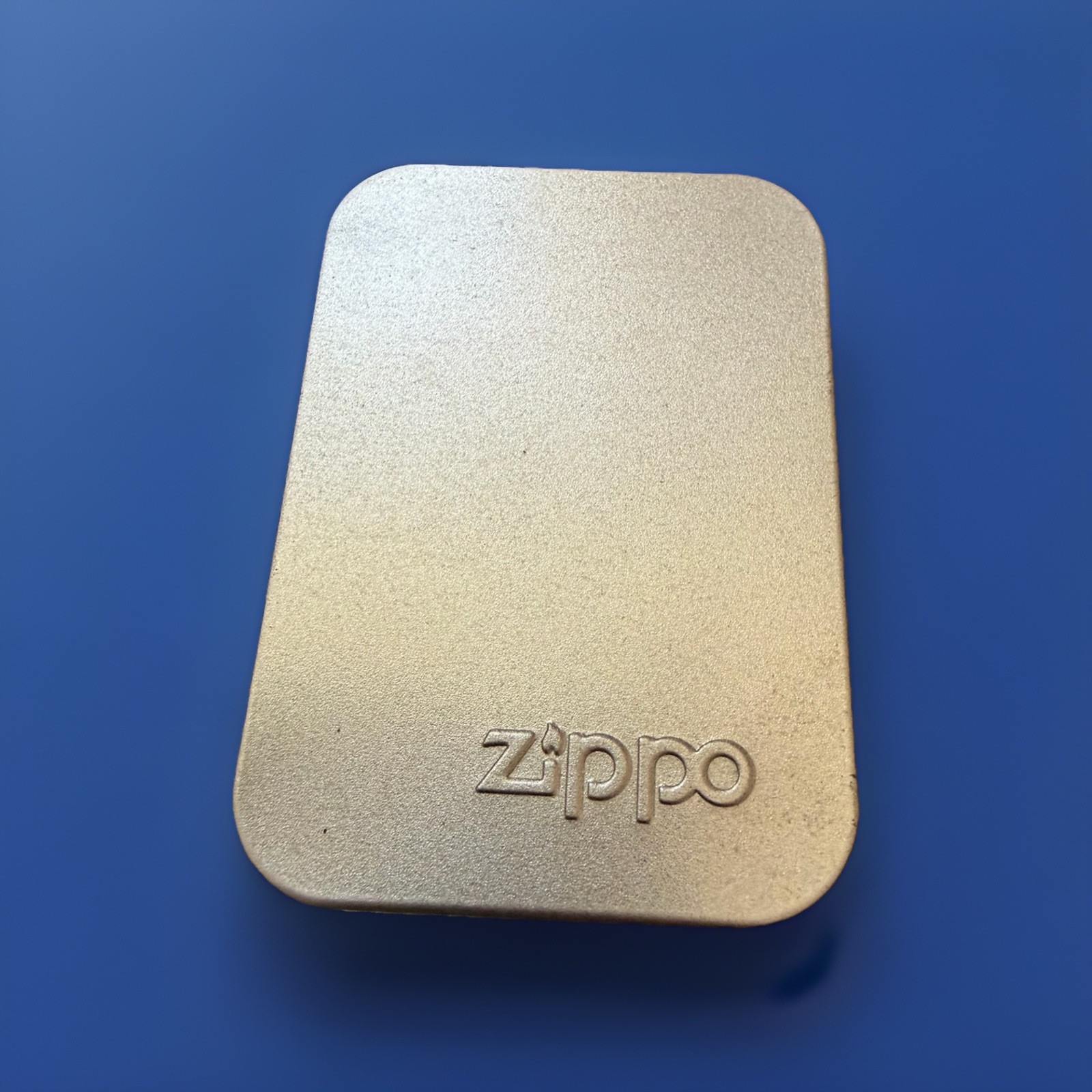 Zippo Eagle & Torch Pewter Lighter #600 2002 Unfired MINT Original Tin USA
