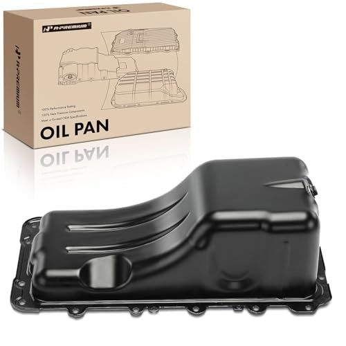 Engine Oil Pan Sump with Drain Plug Compatible with Ford Mustang 2005 2006