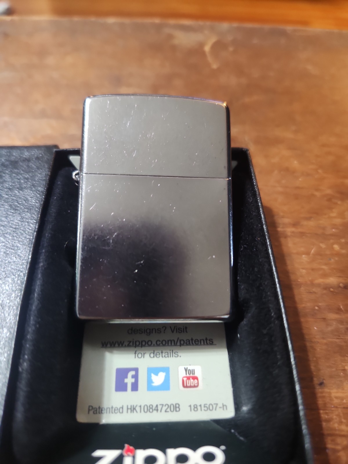 2015 Zippo Silver Plain New