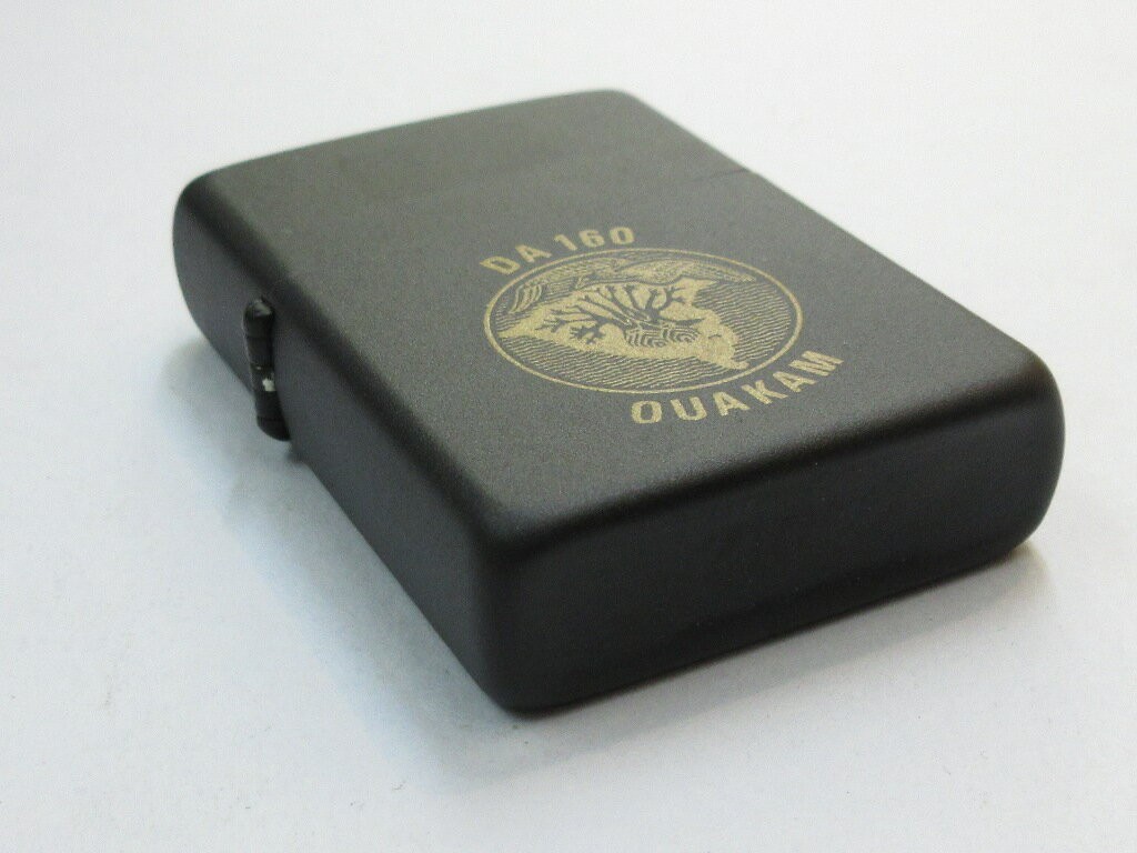 Vintage Zippo Detachement Air 160 Dakar-Ouakam Black Matte Oil Lighter Unfired