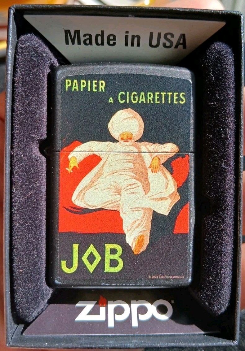 Job Papier a Cigarettes Black Matte Zippo Lighter Rolling Paper France 🇫🇷