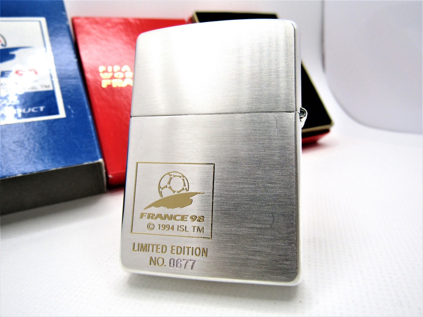 FIFA World Cup France98 Limited ZIPPO 1995 MIB Rare