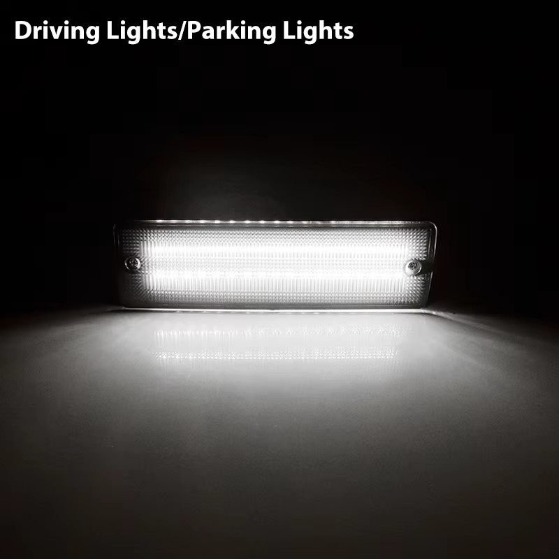 For Nissan Pathfinder D21 Hardbody Replace LED Bumper Amber Turn Signal white Da