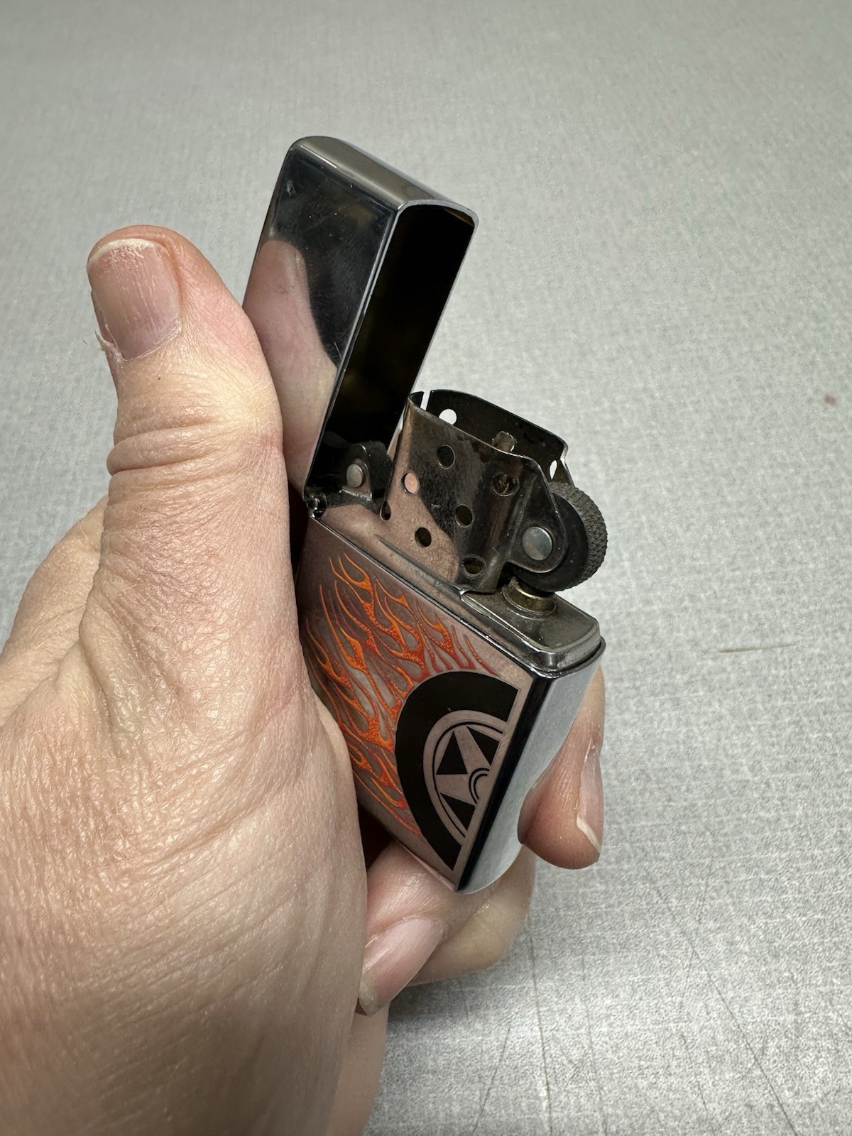Burning Rubber Zippo Made in U.S.A