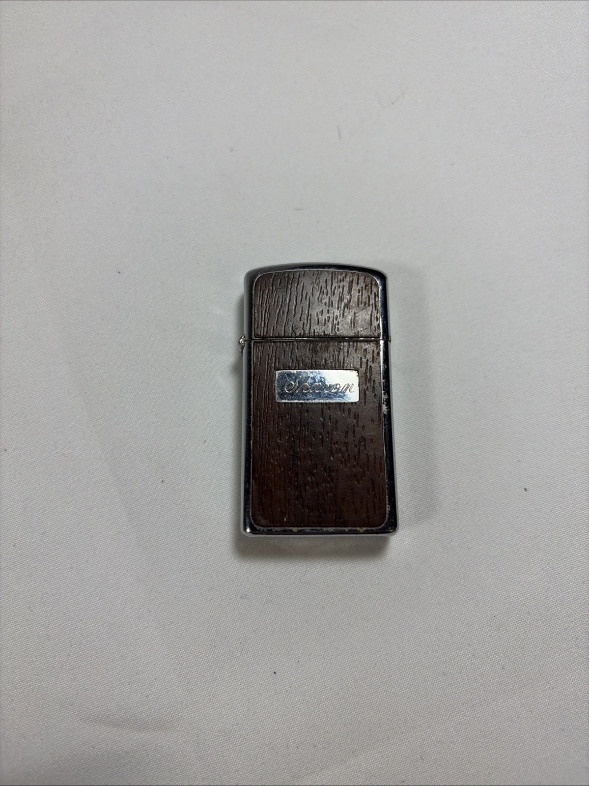 Zippo Lighter Engraved Wood Grain 2″ x 1 1/4″ 1969