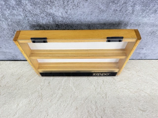 ZIPPO Zippo Case Approximately 32 4.5 20cm Sticker Plate Set Wooden Case Collect
