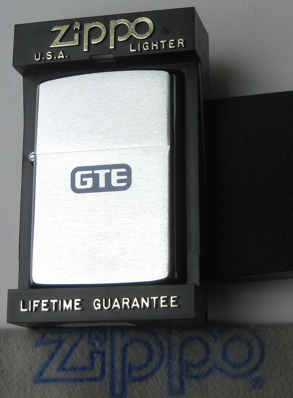 ZIPPO PREVIOUSLY COLLECTED Not Used ADVERTISING Lighter GTE General Telephone