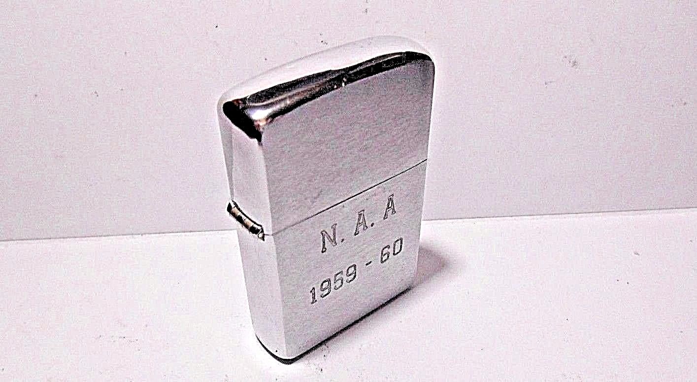 NEVER FIRED! ZIPPO 1959 PAT# 2517191 N.A.A 1959-60 National Aviation ACADEMY