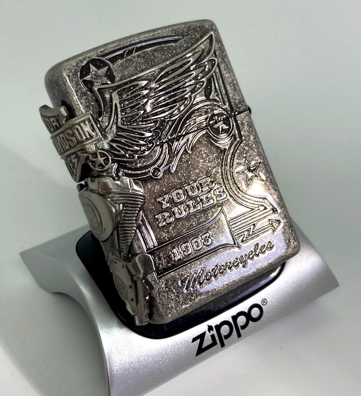 Bargain!!Zippo Harley Davidson HDP-28 Lighter. BRAND NEW, Rare, Japanese Model