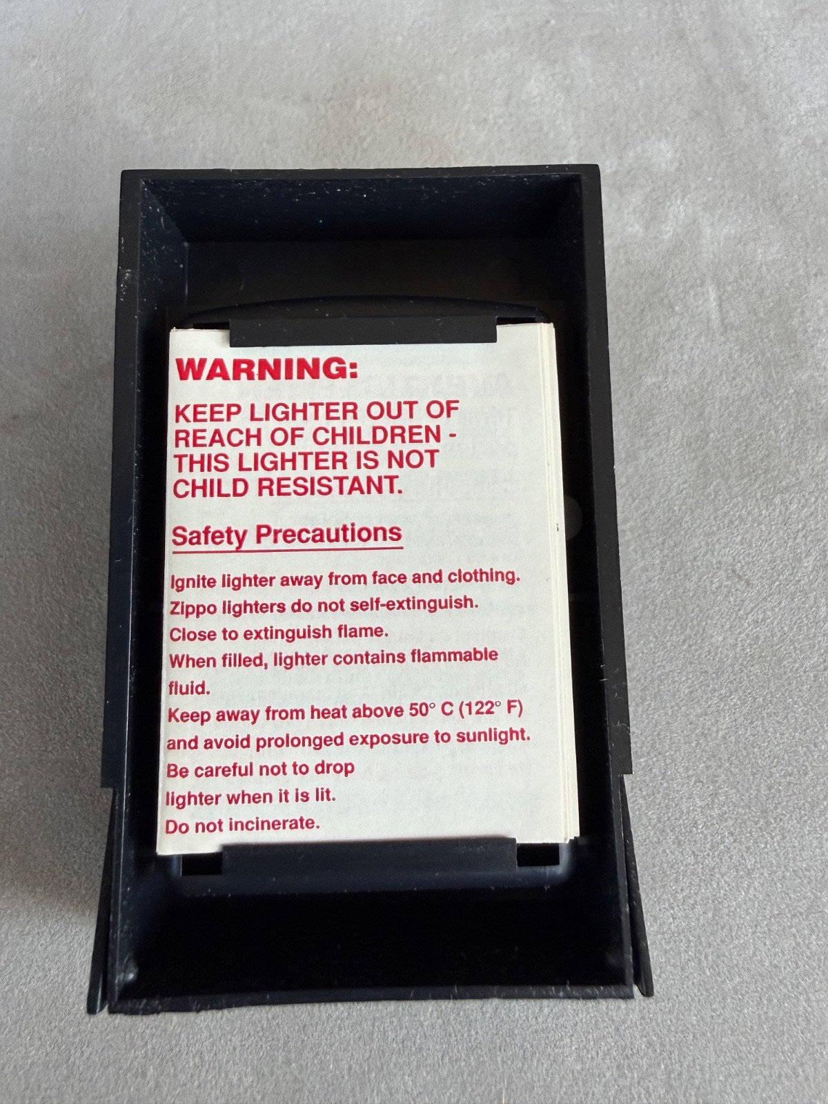 New, never fired 1997 Zippo Lighter Real or Repro/PLPG The Collectors Choice