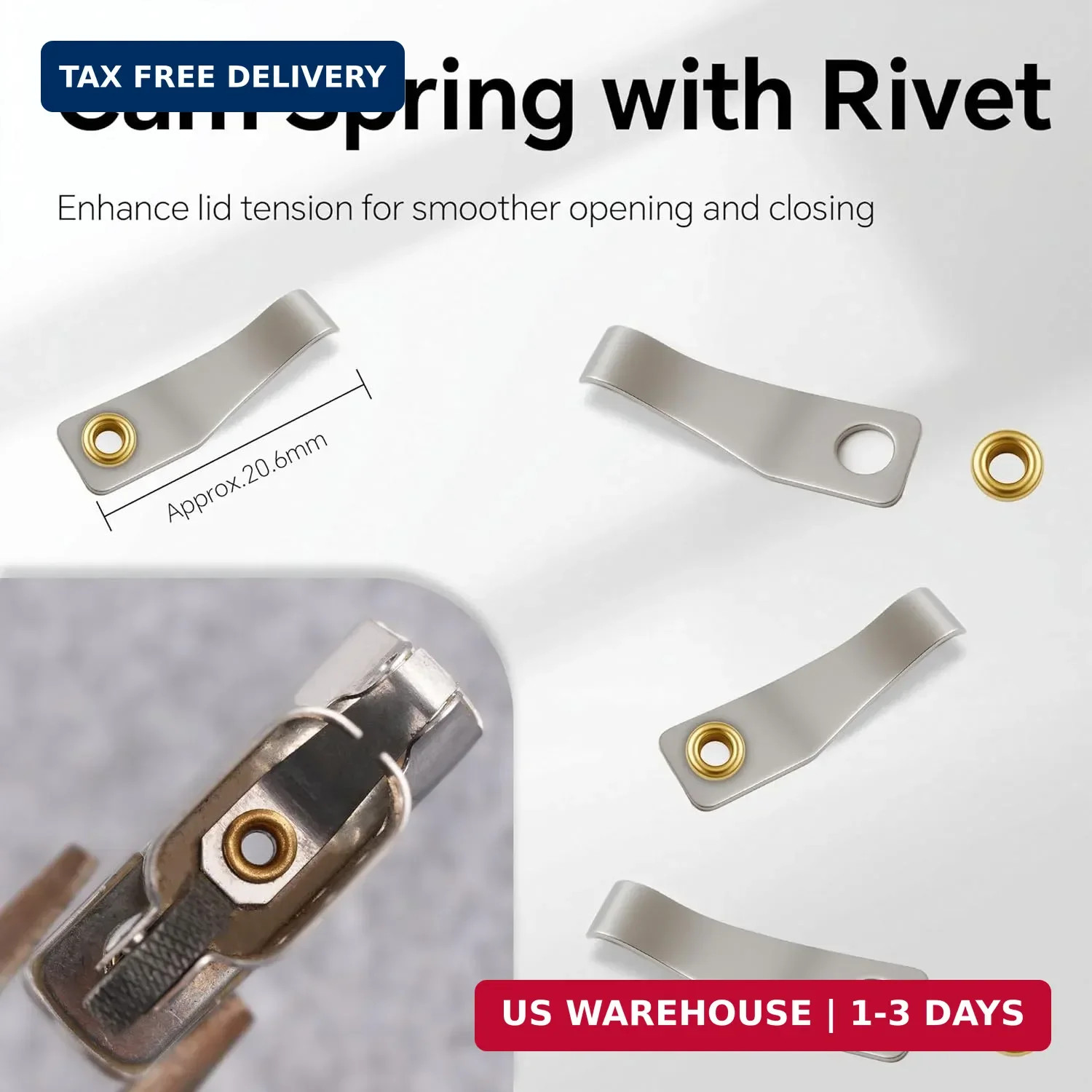 Lighter Cam Springs & Cam with Rivets Replacement Kit for Zippo | Lighter Cam Re