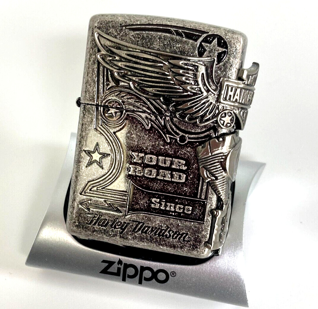 Bargain!!Zippo Harley Davidson HDP-28 Lighter. BRAND NEW, Rare, Japanese Model