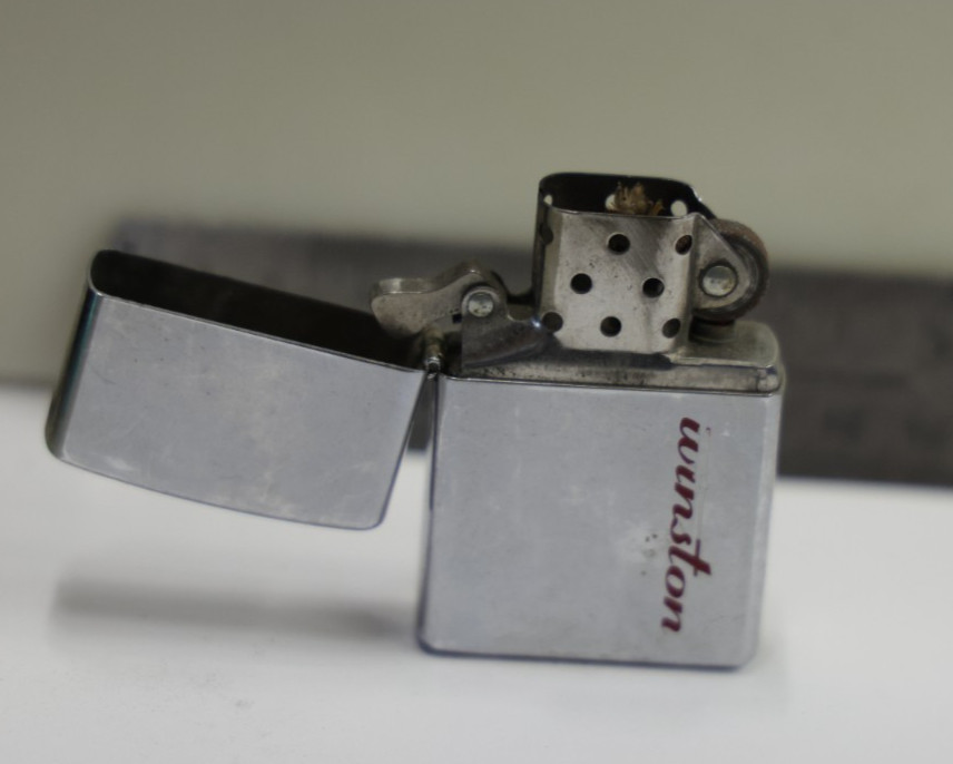 1997 Zippo Lighter Winston Advertising