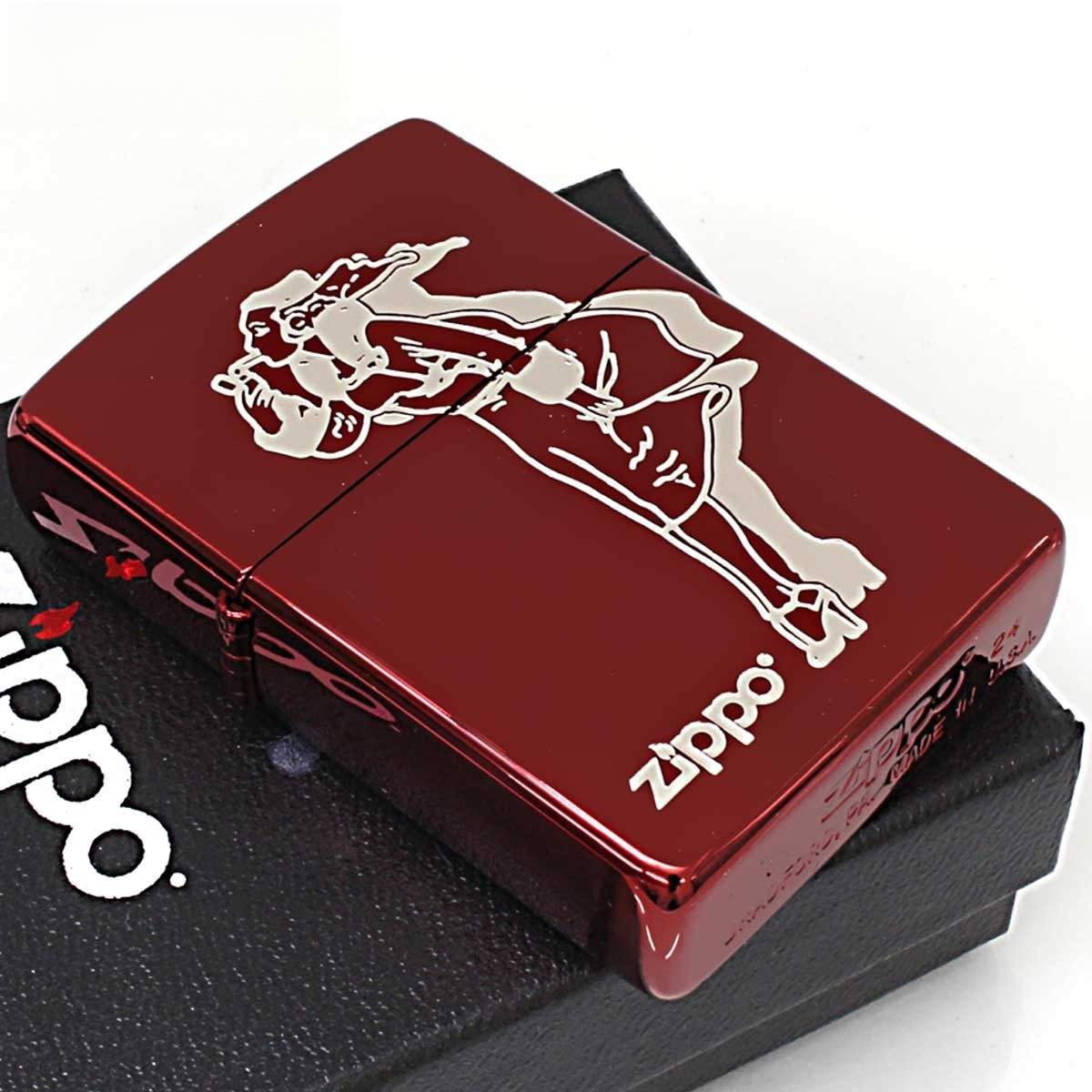 Zippo Lighter CASE ONLY Classical Windy Red RD Ion Present Gifts