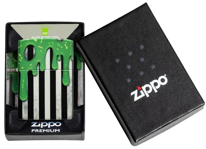 Cool Glow In The Dark 540 Slime Zippo Lighter