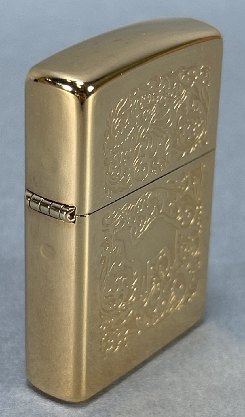 Zippo Lighter Camel Double Sided 22k Gold Plated Over Brass 1995