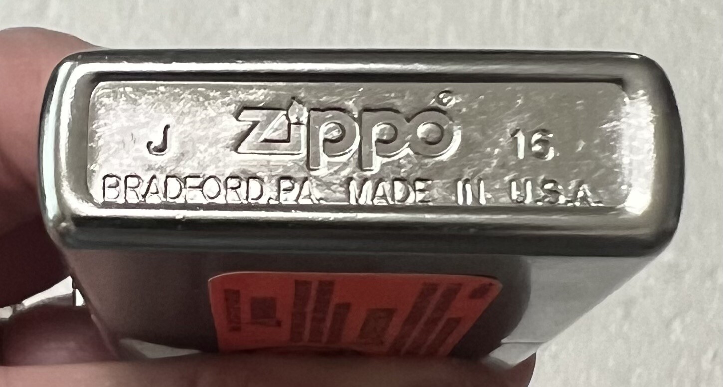 2016 Zippo 207 Regular Street Chrome Lighter NEW in Box Factory Sticker Attached