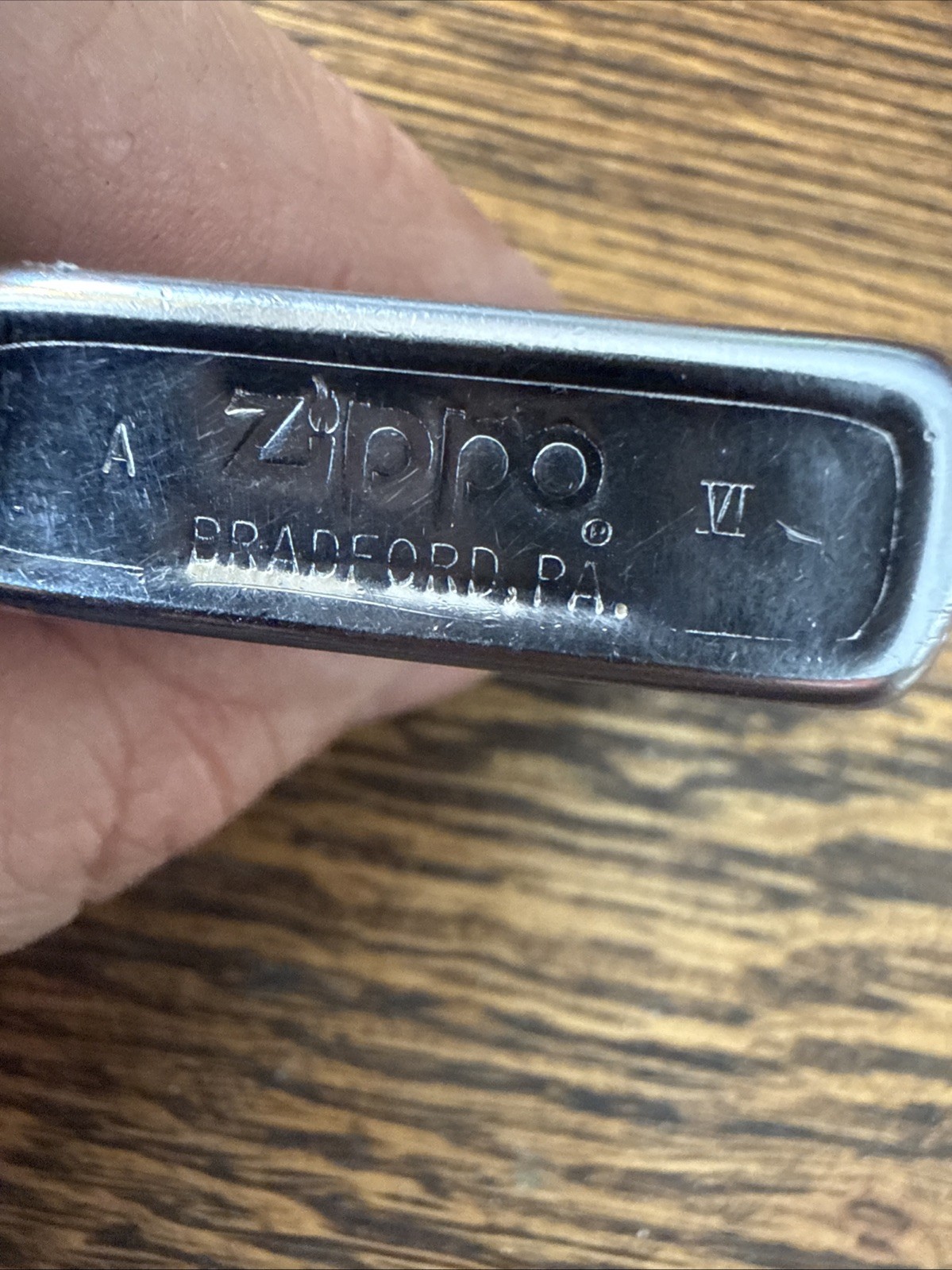 Vintage Zippo Windproof Lighter High Polish Chrome Jan 1990