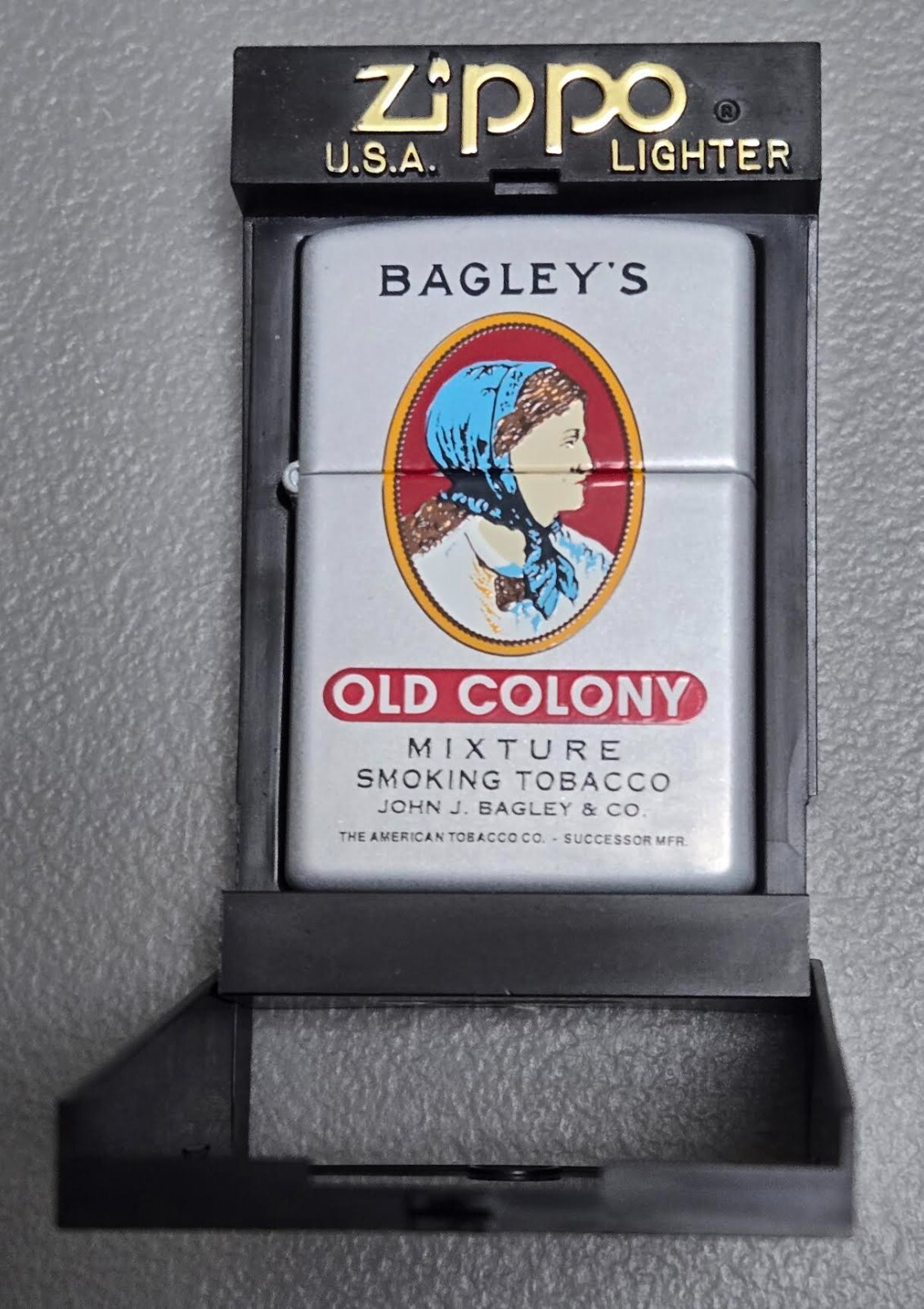 ZIPPO BAGLEY’S OLD COLONY MIXTURE SMOKING TOBACCO 1999 Lighter