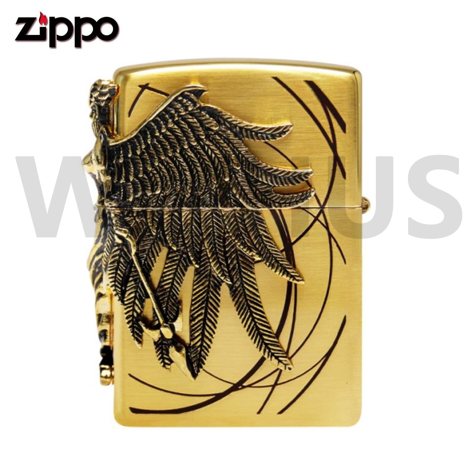 Zippo Amazon 1 GD Lighter Gold EMB Lighter New In Box – Trakcing