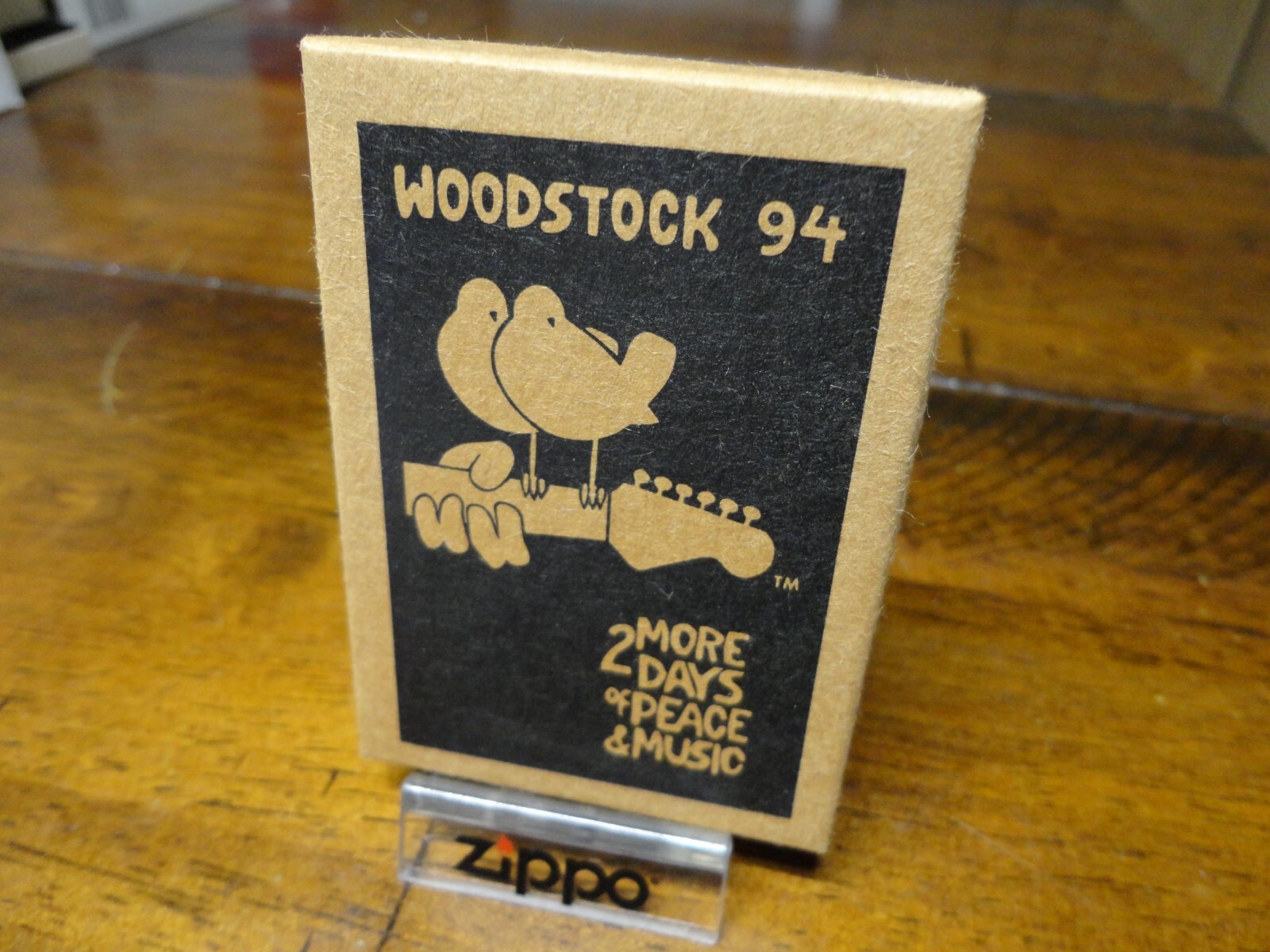 WOODSTOCK 94 2 MORE DAYS OF PEACE & MUSIC ZIPPO LIGHTER MINT IN BOX 1994