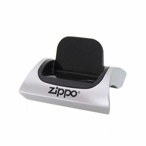 New 2 Zippo Lighters & Magnetic Display Stands Skeleton Couple Iron Stone 28987