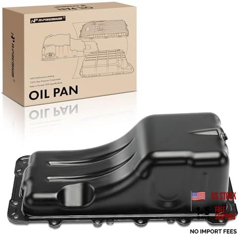 Engine Oil Pan Sump with Drain Plug Compatible with Ford Mustang 2005 2006