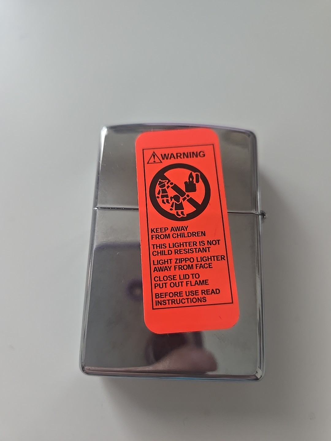 Zippo Lot Of 2 Chrome 1 Black Stripe & 1 Red Stripe 2002 New