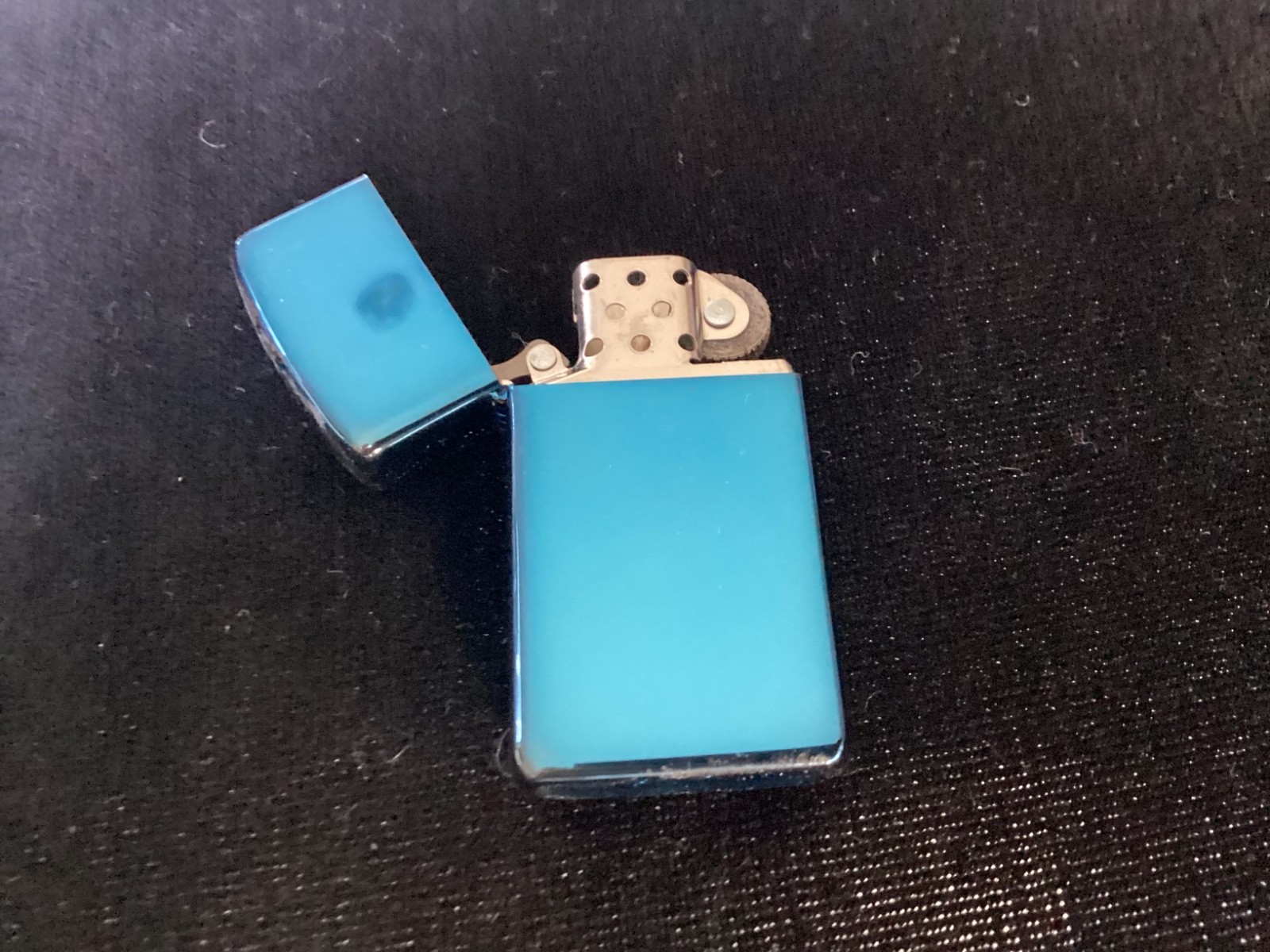 Zippo Blue Chrome Lighter