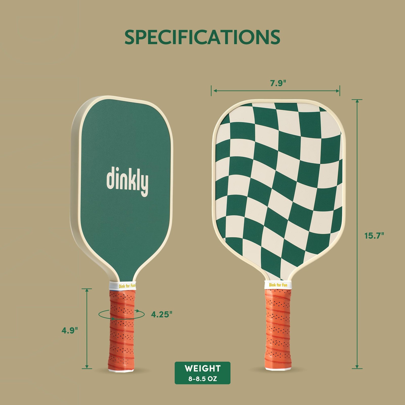 Dinkly Pickleball Paddles Set Of 2 – Usapa Approved Graphite/Fiberglass
