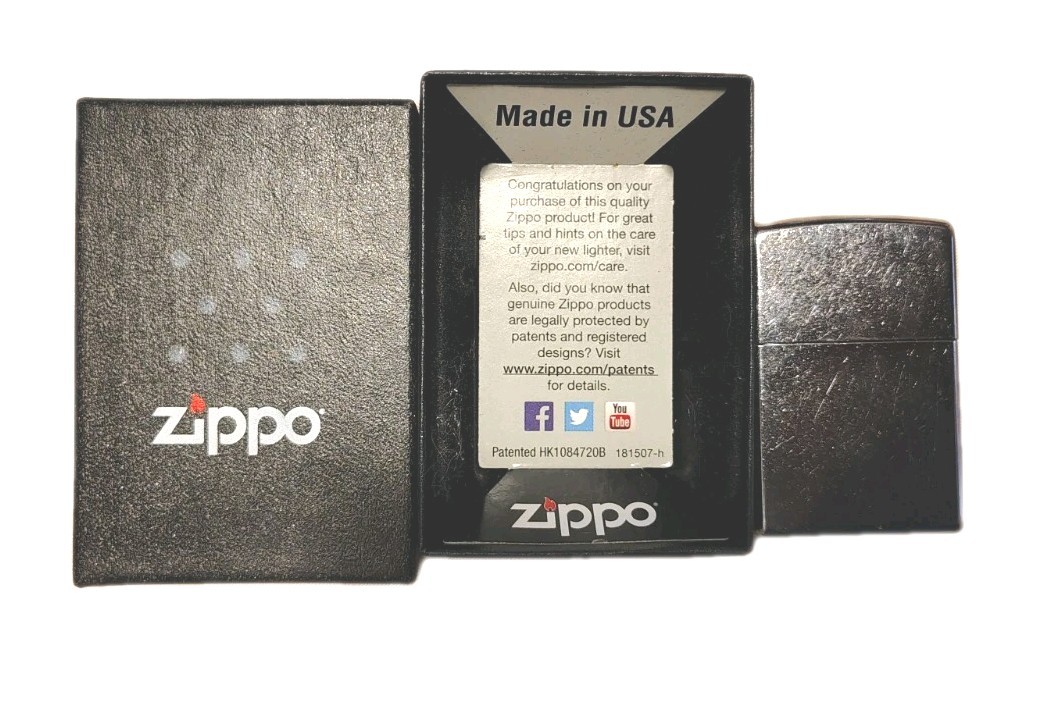 Genuine Zippo Brushed Cheome H 15 Made In U.S.A