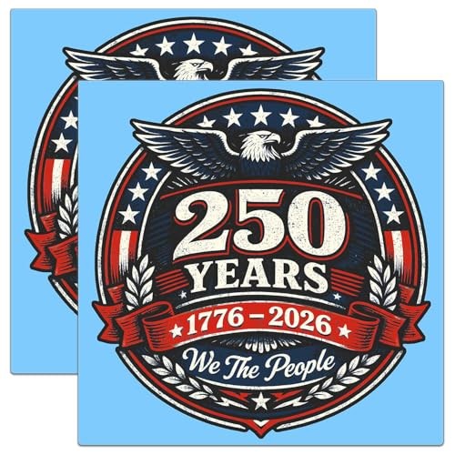 America 250th Anniversary Car Magnets Set of 3, Large Bald Eagle Magnetic